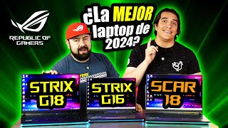 La MEJOR laptop para 2024!! ROG Strix G16 vs Strix G18 vs SCAR 18 de ASUS - DrogaDigital