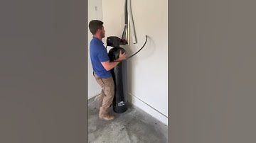 Installing a water softener. #plumbing #plumber #trades