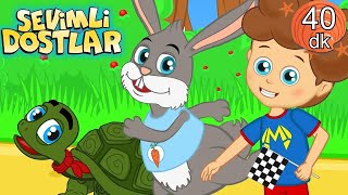 Tavşan ve Kaplumbağa 🐰🐢 ile 40 dk Sevimli Dostlar Bebek Şarkıları | Çocuk Şarkıları 2023 | Adisebaba
