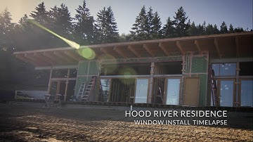 Hood River Triple-Paned Window Installation Timelapse