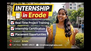 🔥 Launch Your Career with Training Trains Internship in Erode! 🔥#reviews