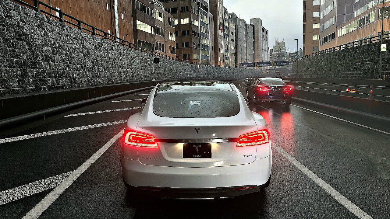 ⁣Gran Turismo 7 - Gameplay Tesla Model S @ Tokyo Expressway (4K 60FPS Ray Tracing HDR PS5)
