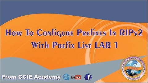 How to Configure Prefixes in RIPv2 with Prefix List Lab 1