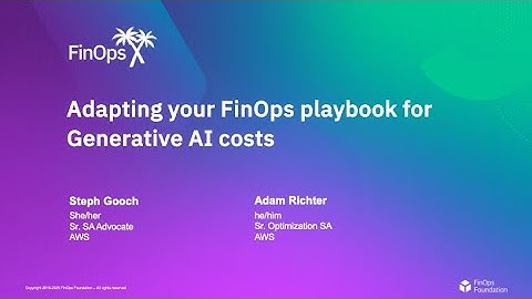 Adapting Your FinOps Playbook for Generative AI Costs