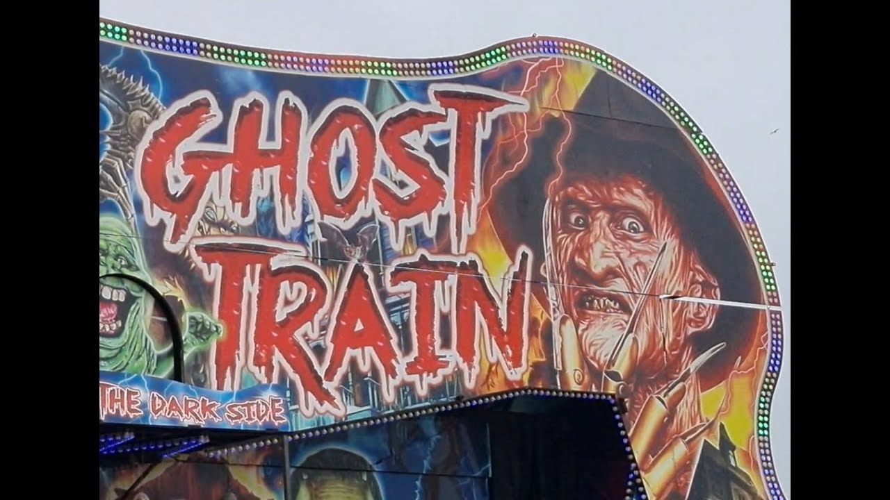 Ghost Train | On Ride | William Cole & Son Funfair | Christchurch Quay 2025 