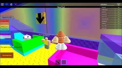 roblox make a cake and feed the giant noob Gameplay part 1