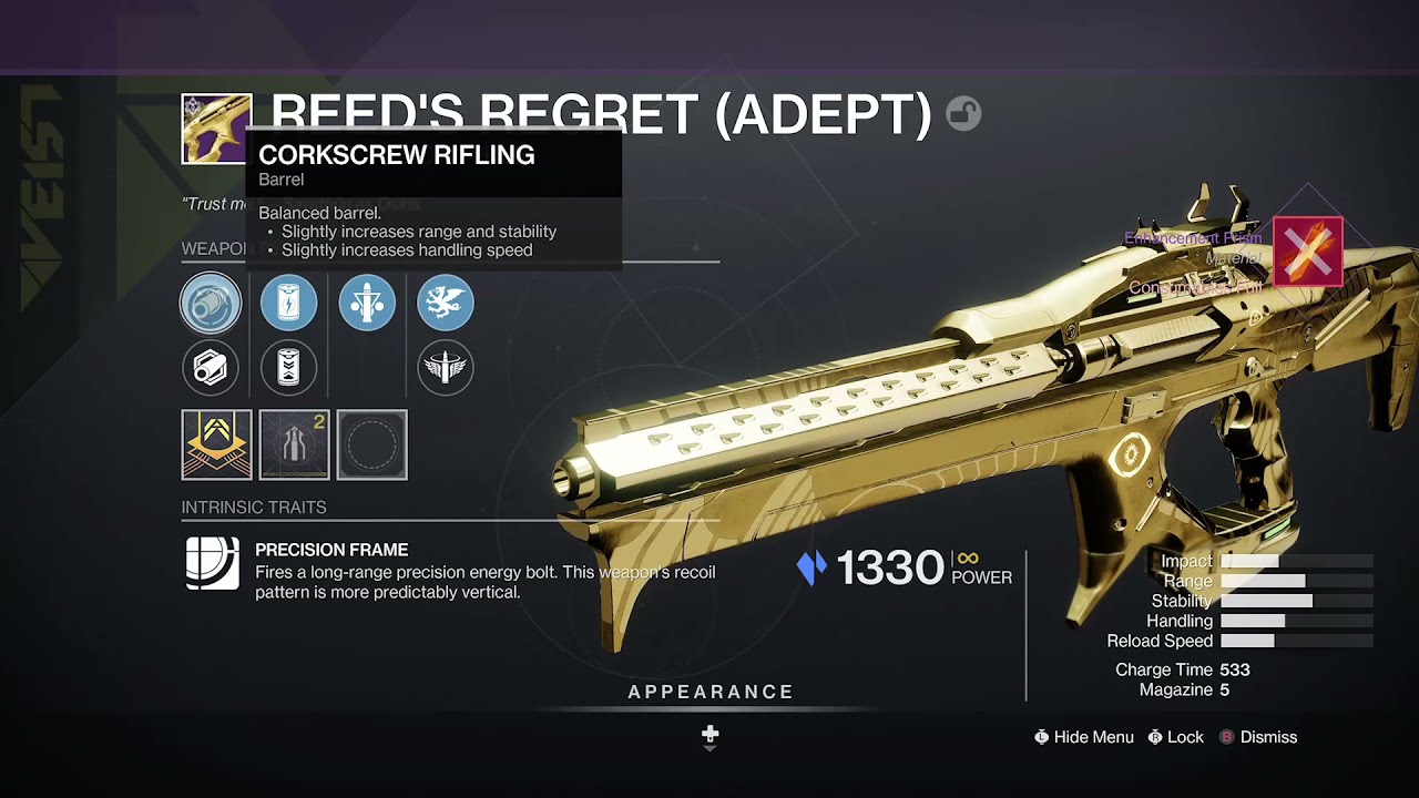 0.1% Chance Perfect God Roll Weapon