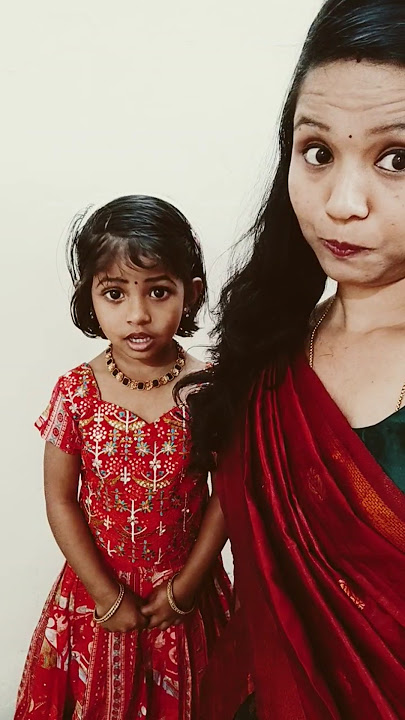MomsKutty😜 #cute #kurumbi #love #daughterlove #expressionqueen
