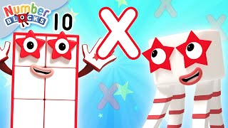 A Multiplicação, NÍVEL 10 | Episódios Completos - 123 | Numberblocks em Português