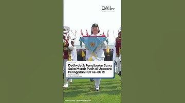 Detik-detik pengibaran bendera di upacara peringatan HUT ke-80 RI❤️❤️❤️