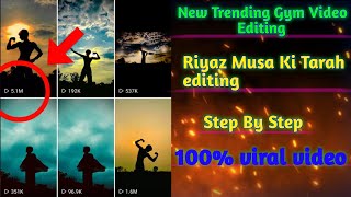 Riyaz Musa ki tarah Reels Kaise Banaye | Black Body kaise kare gym wali  | #videoediting #riyaz screenshot 5