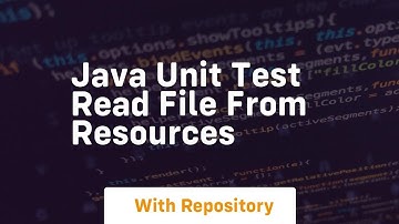 java unit test read file from resources