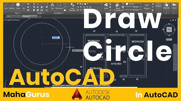 How to make a circle by using Centre and Radius in AutoCAD-  Draw Circle in Autocad Tutorial