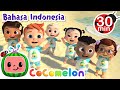 Ke Pantai Bertemu Hewan laut | CoComelon Indonesia | Lagu Anak Anak | Nursery Rhymes indonesia