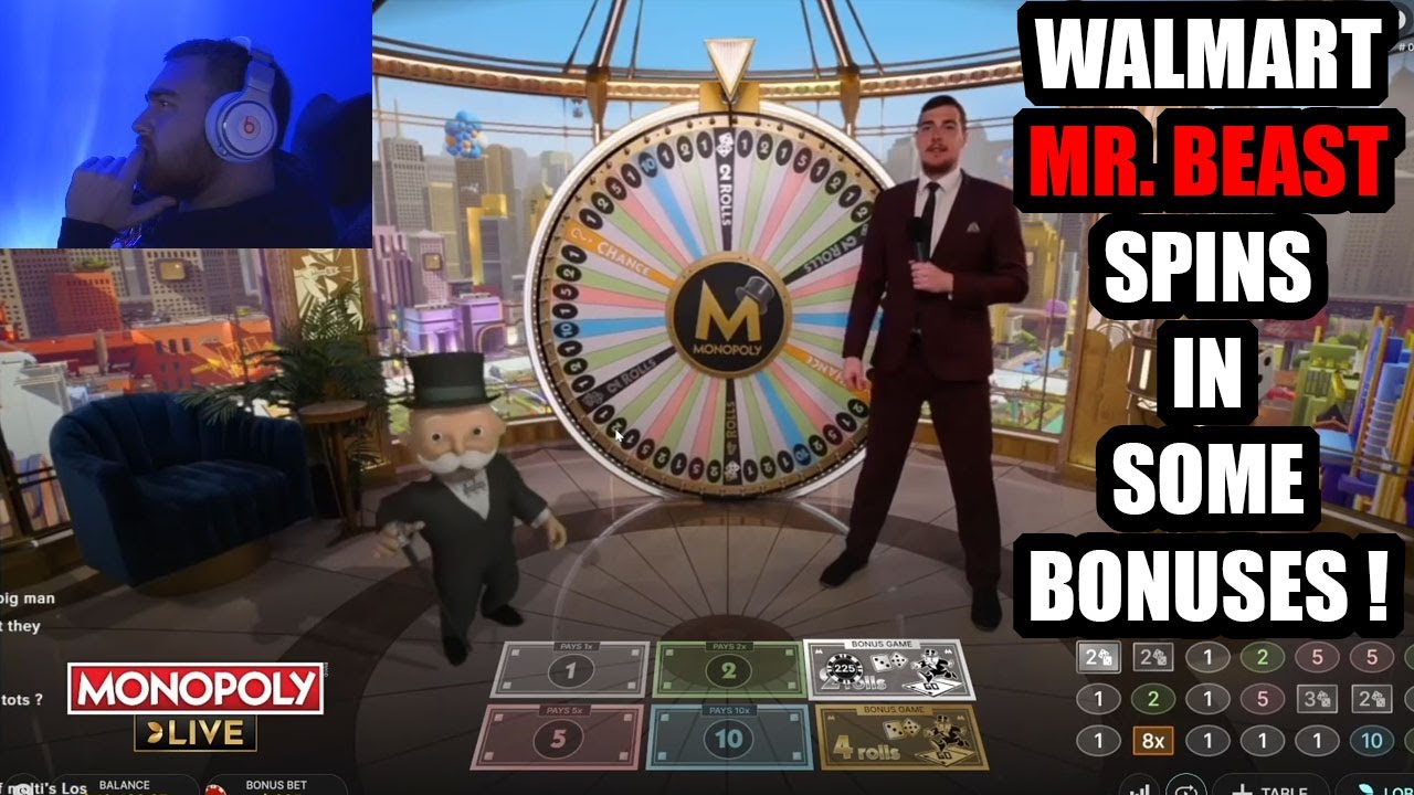 Monopoly With WalMart MR BEAST And CrazyTime !! LosPollosTV