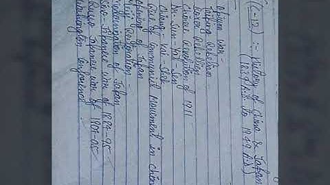 semester5 C12 notes history(honours)History of China & Japan (1839 A.D. to 1949A.D.)vbu UG