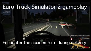 大型トラック・トレーラーで、ホイールローダーをニュルンベルクからシュツットガルトへ配送　Euro Truck Simulator 2  gameplay　2021 01 18【ホイールローダー配送】 screenshot 5