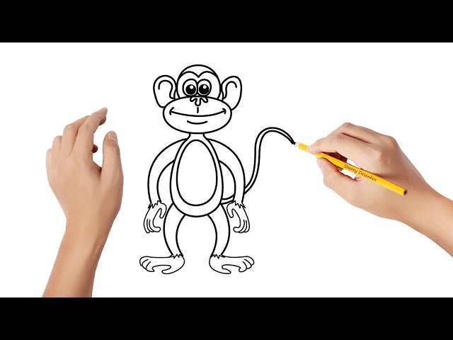 Macaco - Como Desenhar um Chimpanzé - Desenho Infantil - #85 