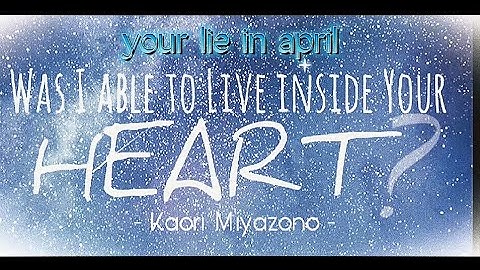 was i able to live inside your heart     kaori miyasono