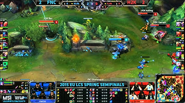 Fnatic vs H2K Gaming | Game 5 Semi Finals S5 EU LCS Spring 2015 playoffs | FNC vs H2K G5 VOD