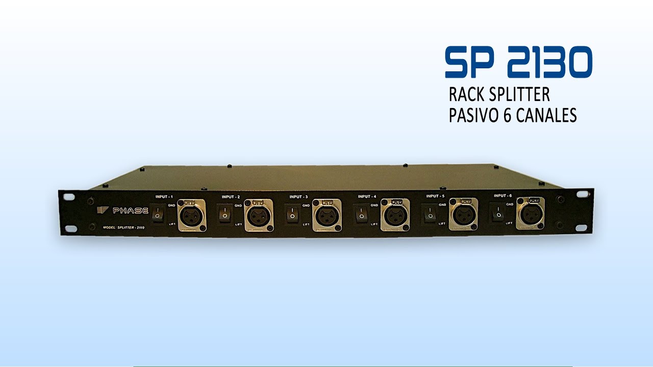 PHASE Splitter Audio Pasivo 6 Canales SP 2130
