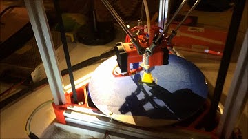 Kossel Delta 3D Printer Empire State Building Print Demo