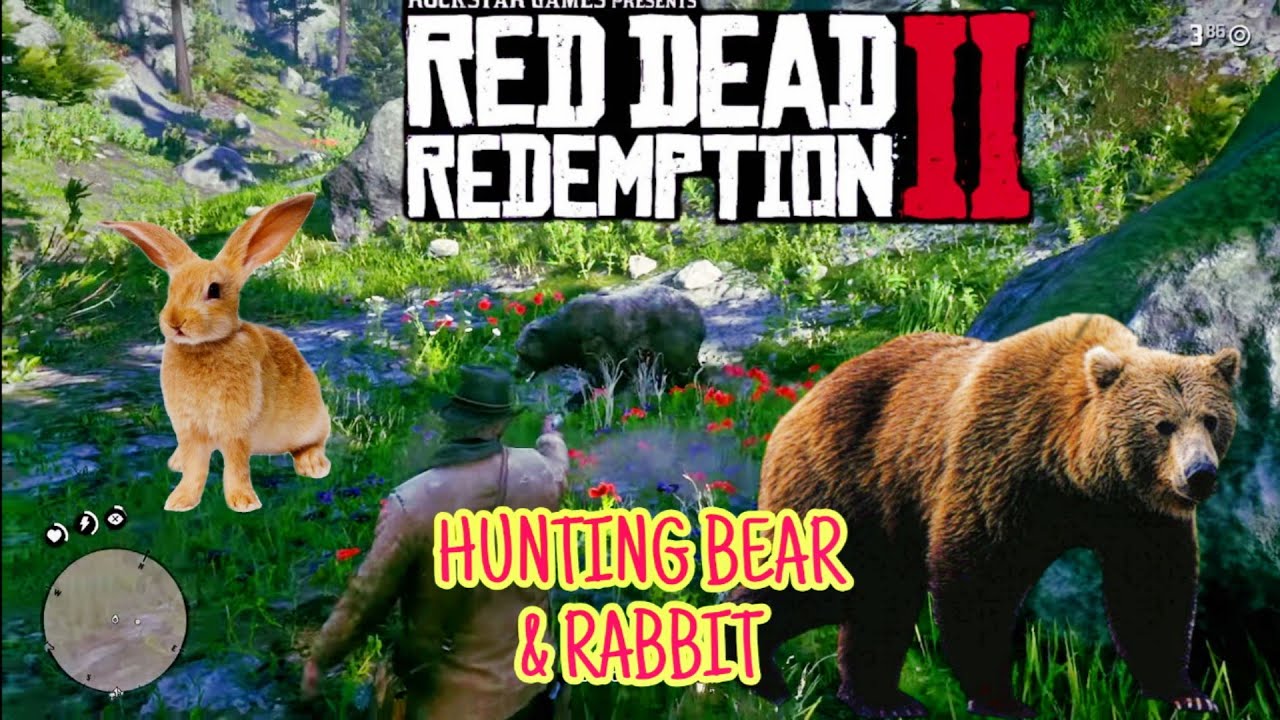 RED DEAD REDEMPTION 2 - 4K HDR | Huntin bear & rabbit with hosea #rdr2 ...