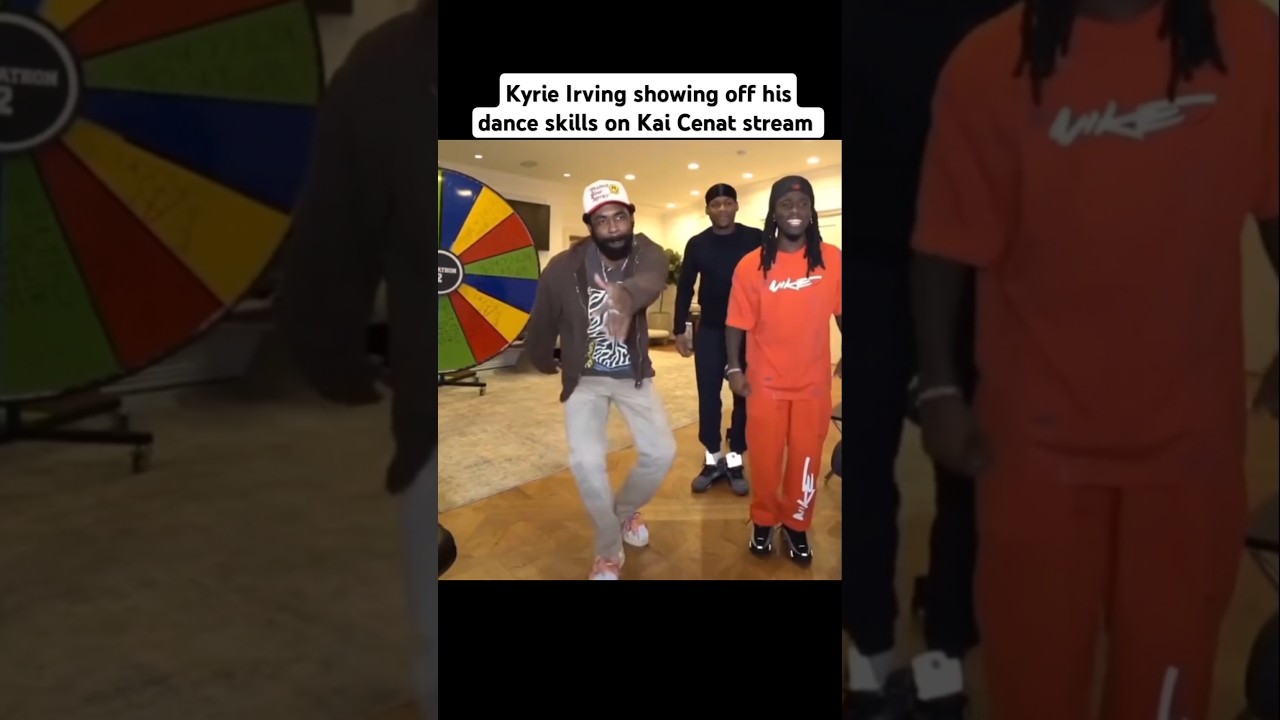 Kyrie Irving showing off his dance skills on Kai Cenat stream