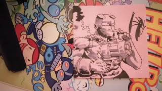 Hellboy timelapse sketch