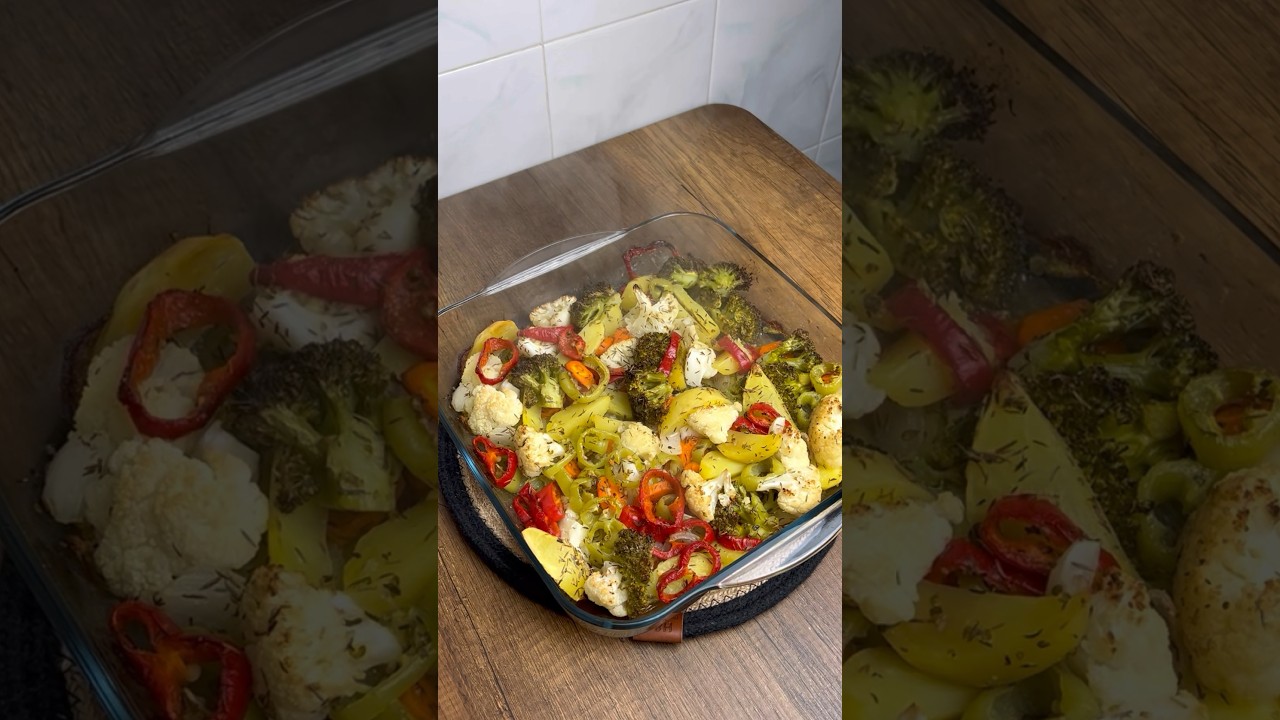 Fırında Sebze Yemeği 😎 #yemek #vegetables #food #youtubshorts