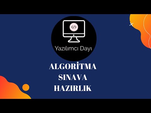 Programlama Temelleri Dersi Sınava Hazırlık(Algoritma)