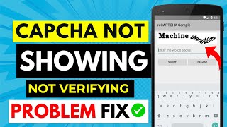 Captcha Not Showing in App? 100% Working Fix in 1 Minute 🔧 | Captcha Error Solution Android