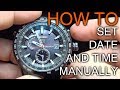 How to manually adjust Date and Time on Seiko Astron Watches