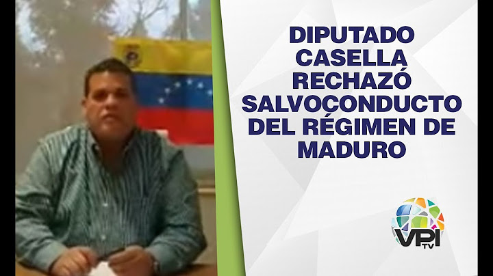 Colombia - Diputado Casella rechazó salvoconducto del régimen de Maduro - VPItv