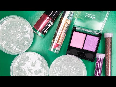 Mixing Makeup and Eyeshadow into Slime. Satisfying ASMR Slime Videos  #6