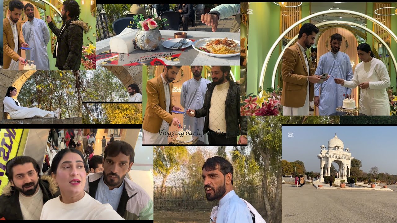 Aj bhai ko bht ghumya | cake bhi cut kia | marina | islamabad | pakistan🇵🇰