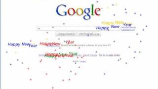 Google Easter Egg - Happy New Year 2010