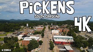 Pickens, South Carolina 4K (DJI Mavic Air 2 Drone Footage)  30 minutes west of Greenville SC !!