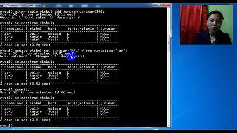 pengelolaan database menggunakan perintah DDL,DML,DCL