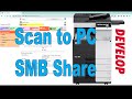 Scan to PC SMB share folder windows 10 Develop ineo  368