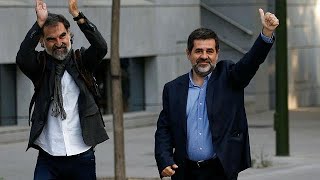 Full Two Catalan separatists are jailed Update