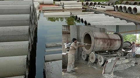 Cement Pipe Making | Cement Pipes Manufacturing Process | Concrete Pipe Making Machine