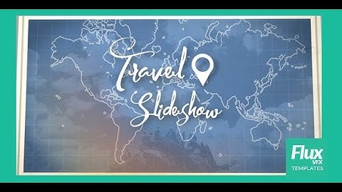 After Effects Template: Map Travel Slideshow