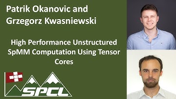 High Performance Unstructured SpMM Computation Using Tensor Cores