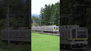 4Kshorts 下り普通２０４００系電車 倉ヶ崎通過　2025.10.12 Tobu-Railway Class 20400 Electric Car Passing Kuragasaki