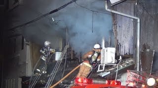 住宅火災で１人死亡　大阪市港区