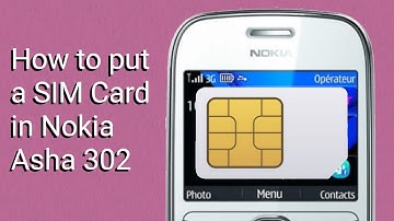 How to put a SIM Card into Nokia Asha.