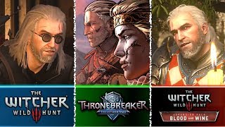 Geralt's Knighthood and Desertion Compilation - Witcher 3, Thronebreaker and Blood \& Wine