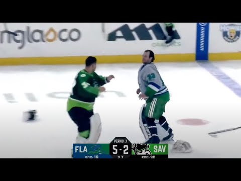 JOHNSON VS McNIVEN IN GOALIE FIGHT! | Great Clips of the Game 01.21.2024