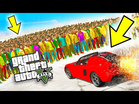 GTA 5 - ARABALAR +100 INSANA KARSI !!!